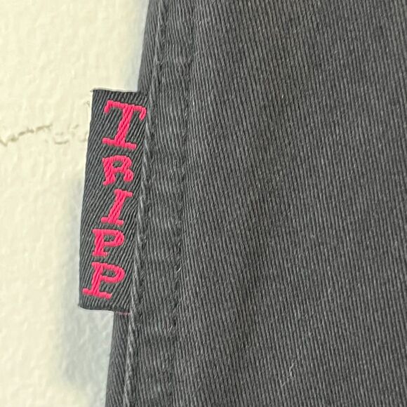 Tripp NYC Daang Goodman Black Pink Plaid Convertible Baggy Strap Cargo Pants 7 - Picture 10 of 12